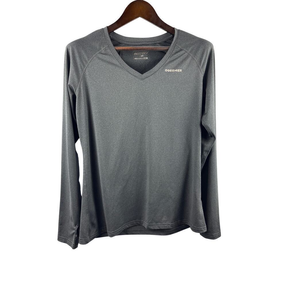 Women’s Ogeenier Large Grey Long Sleeve Sports Shirt